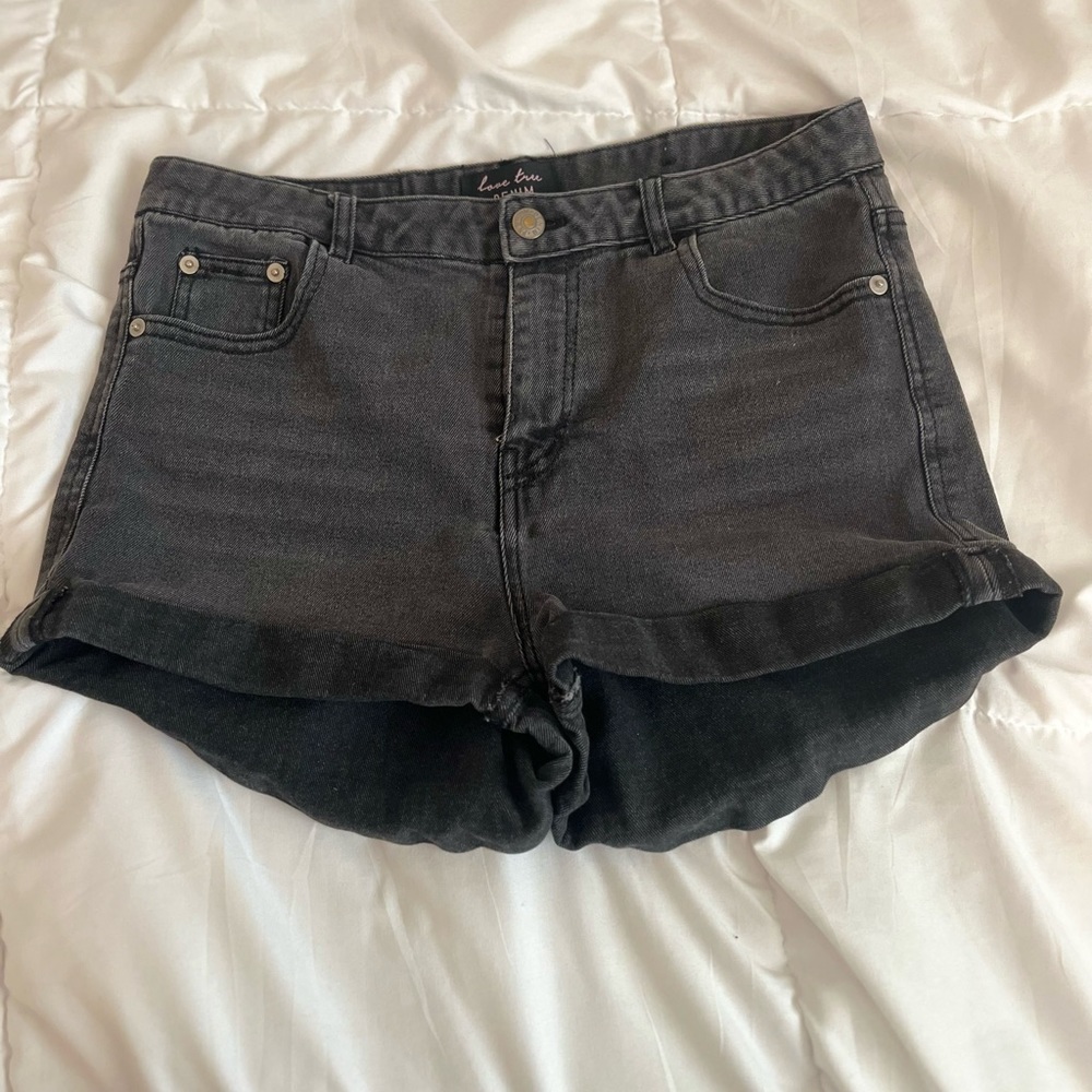 Premium denim wear black shorts